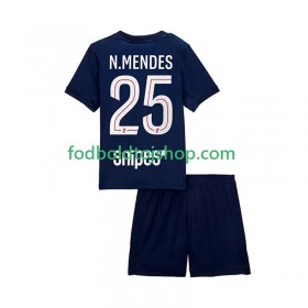 Paris Saint-Germain Nuno Mendes 25 Børn Hjemme Fodboldsæt 2025-26 S/S (+ Korte bukser)